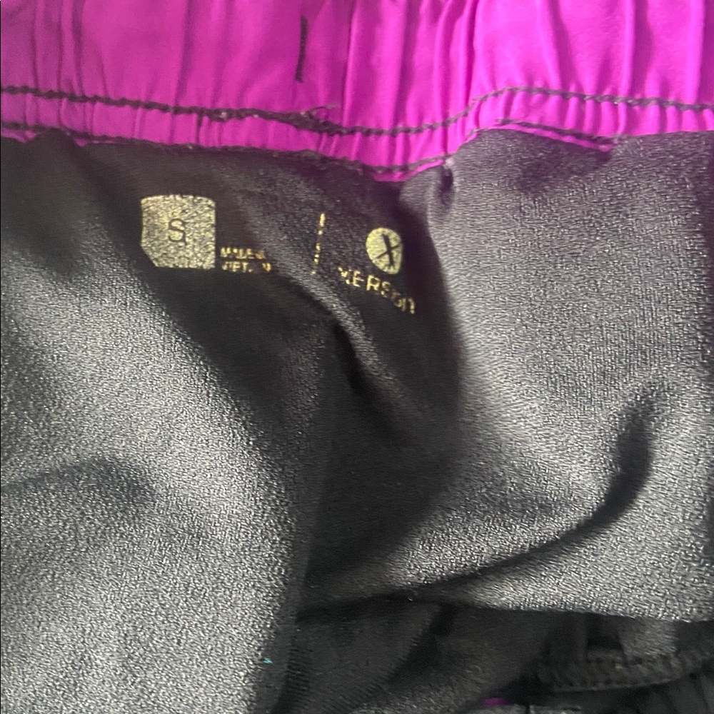 $2 - Xersion Women's Black and Purple Athletic Shorts - Picture 3 of 7